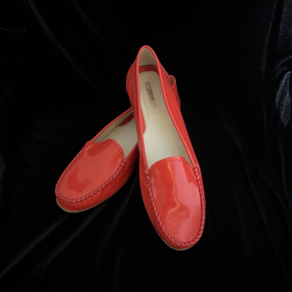 Geox Respira Coral Patent Leather Loafer Flats - Donna last - Size 41